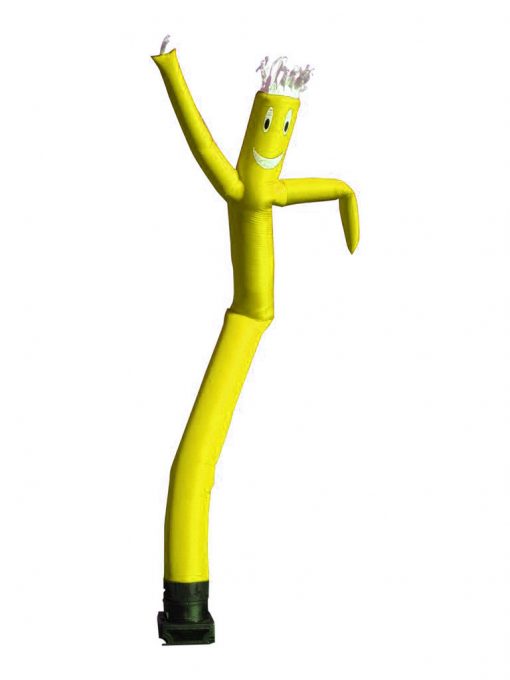 yellow advertising inflatable guy